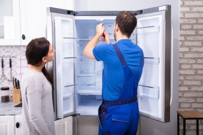 Newly Installed Refrigerator