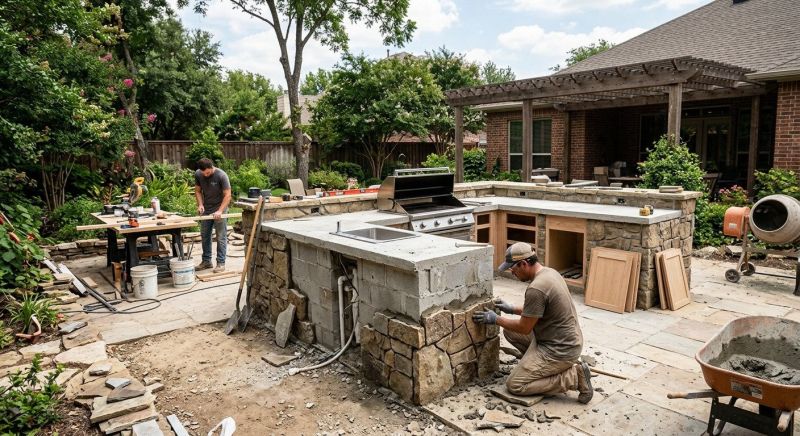 Outdoor Kitchen Construction in Summerville, SC