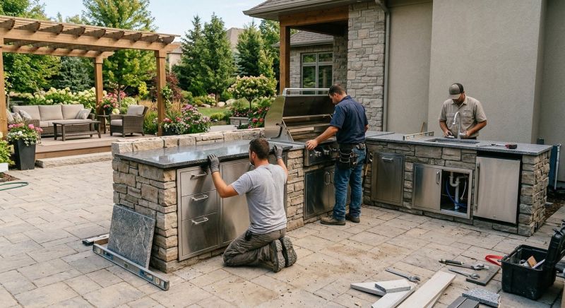 Outdoor Kitchen Installation in Santa Rosa, CA